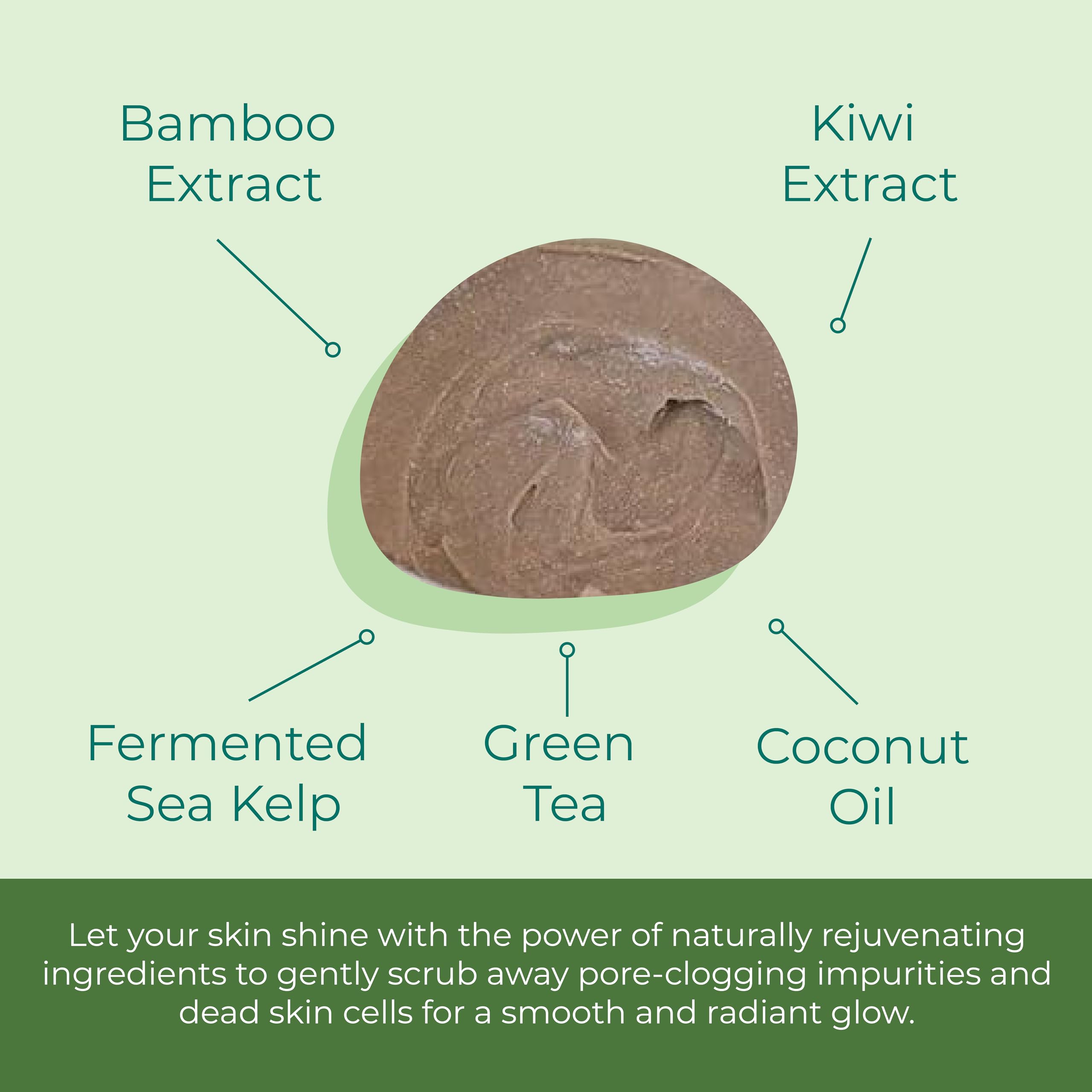 Sea-El Coconut Kiwi Face Scrub, 4 Ounce